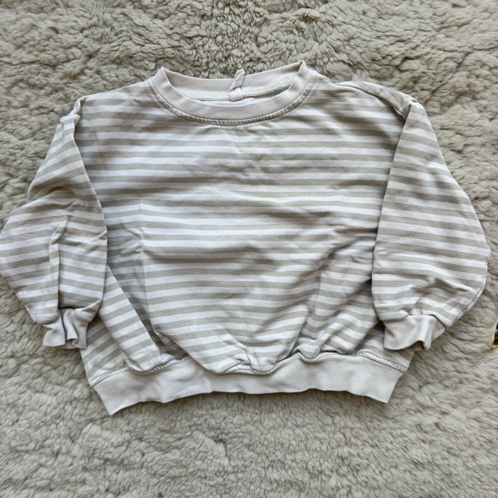 Quincy Mae Striped Sweatshirt